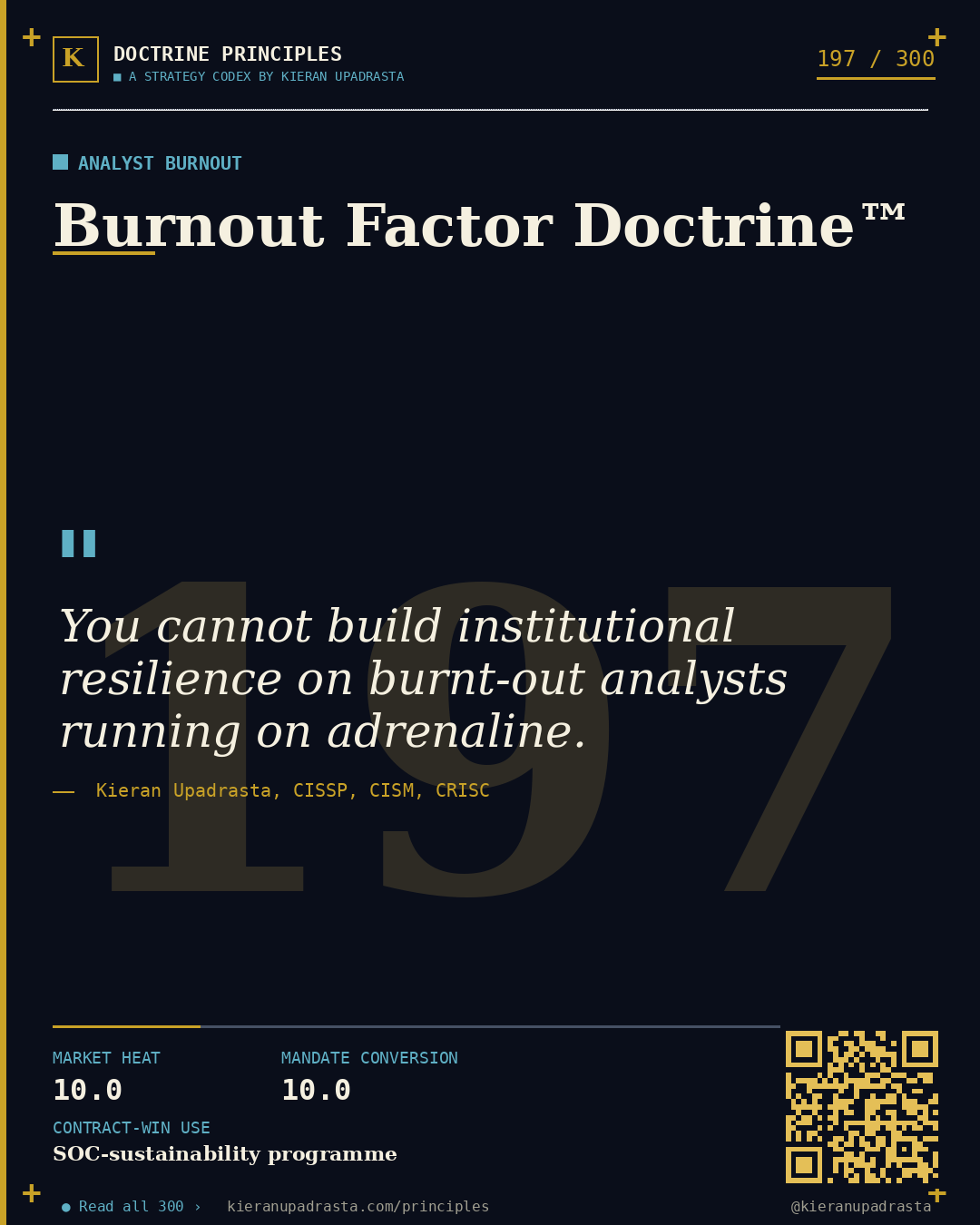 Principle 197: Free-Market Vulnerability™ &mdash; Bug Bounty doctrine card by Professor Kieran Sky, CISSP CISM CRISC, Schiphol University